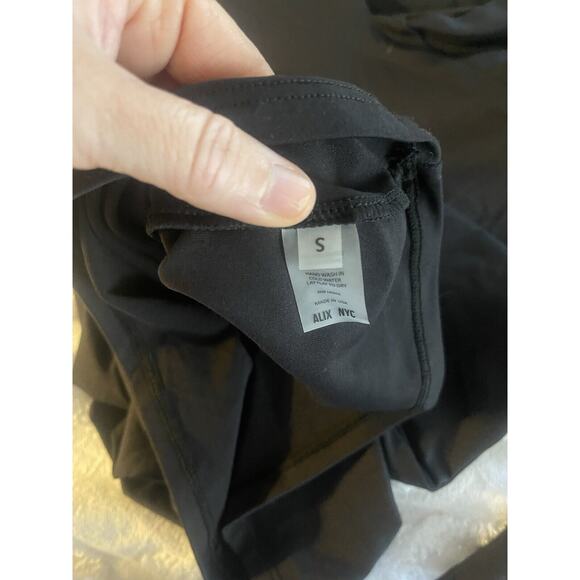 Alix NYC Jansen Little Black Dress Jersey Off The Shoulder Dress NWT $226 S - Picture 8 of 10